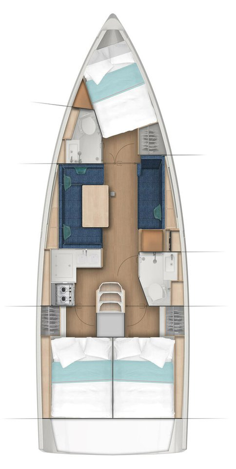 Alquiler de embarcaciones Jeanneau Sun Odyssey 410 enKomolac en Samboat