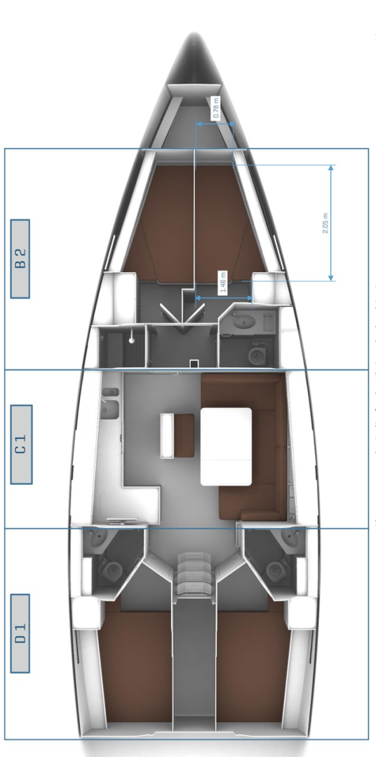 Bavaria Cruiser 46 de alquiler a Marmaris