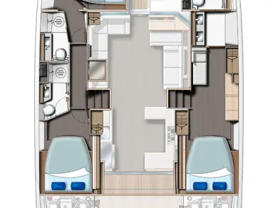 Alquiler de Lancha, con o sin patrón Leopard Catamarans / Robertson & Caine Eden Island