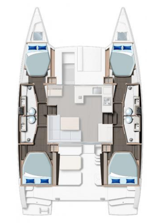 Leopard Catamarans / Robertson & Caine Leopard 42 - 4 cab. de alquiler a Procida