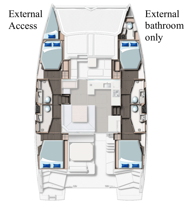 Alquiler de embarcaciones Leopard Catamarans / Robertson & Caine Leopard 45 enCannigione en Samboat