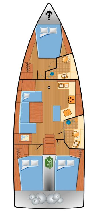 Alquiler de embarcaciones Bénéteau Oceanis 40.1 enPunat en Samboat