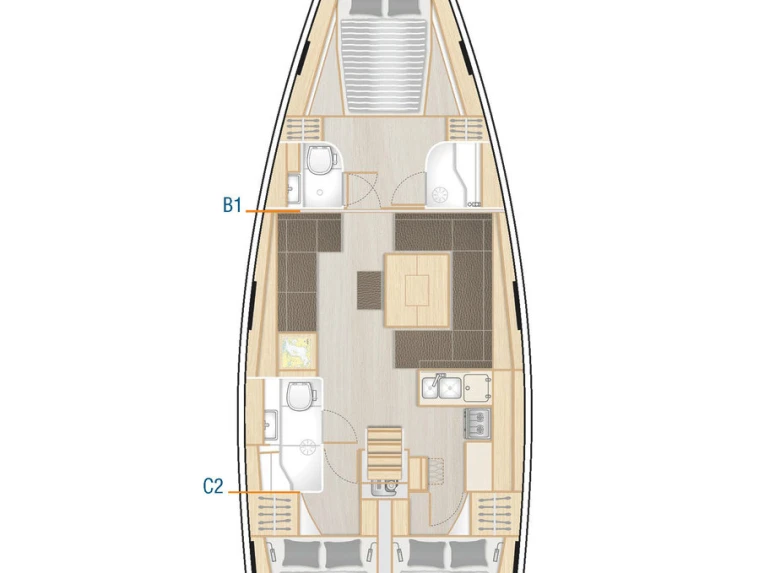 Hanse Hanse 458 de alquiler a Kaštela