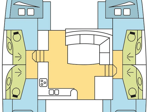 Alquiler de Catamarán, con o sin patrón Leopard Catamarans / Robertson & Caine Tribunj