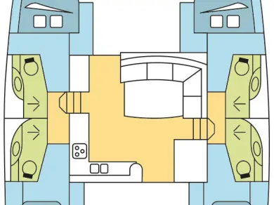 Alquiler de Catamarán, con o sin patrón Leopard Catamarans / Robertson & Caine Tribunj
