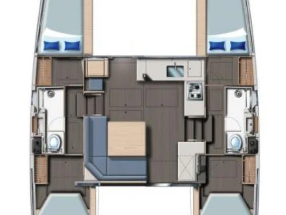 Alquiler de Catamarán, con o sin patrón Leopard Catamarans / Robertson & Caine Furnari