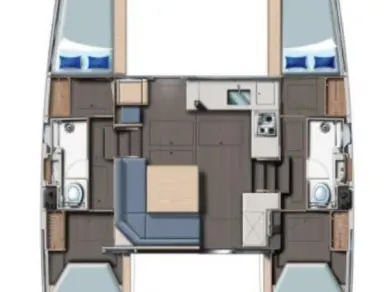 Alquiler de Catamarán, con o sin patrón Leopard Catamarans / Robertson & Caine Furnari