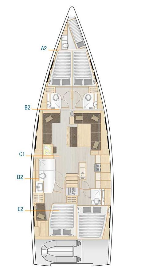 Hanse Hanse 548 de alquiler a Sukošan