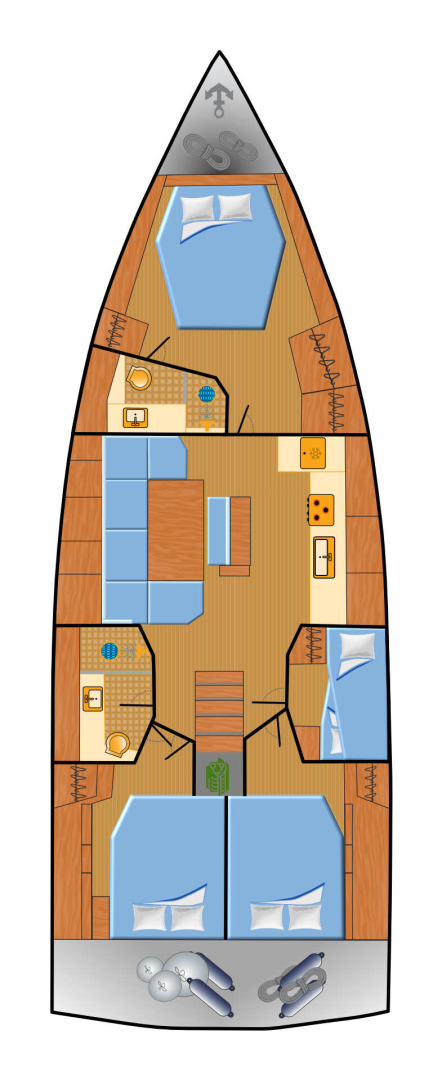 Alquiler Velero Hanse con o sin  título de navegación