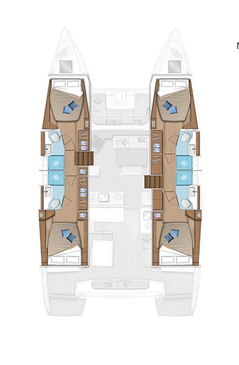 Alquiler Catamarán Lagoon con o sin  título de navegación
