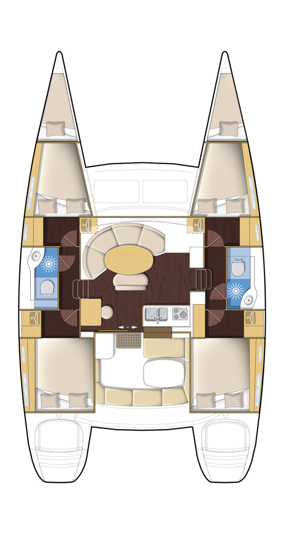 Alquiler de Lagoon Lagoon 380 S2 en Gouviá