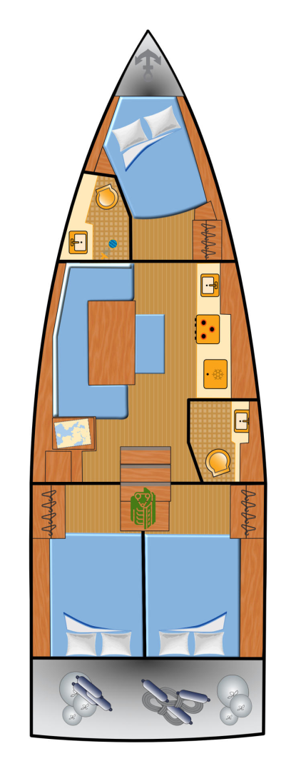 Alquiler de embarcaciones Bénéteau Oceanis 37.1 enBiograd na Moru en Samboat