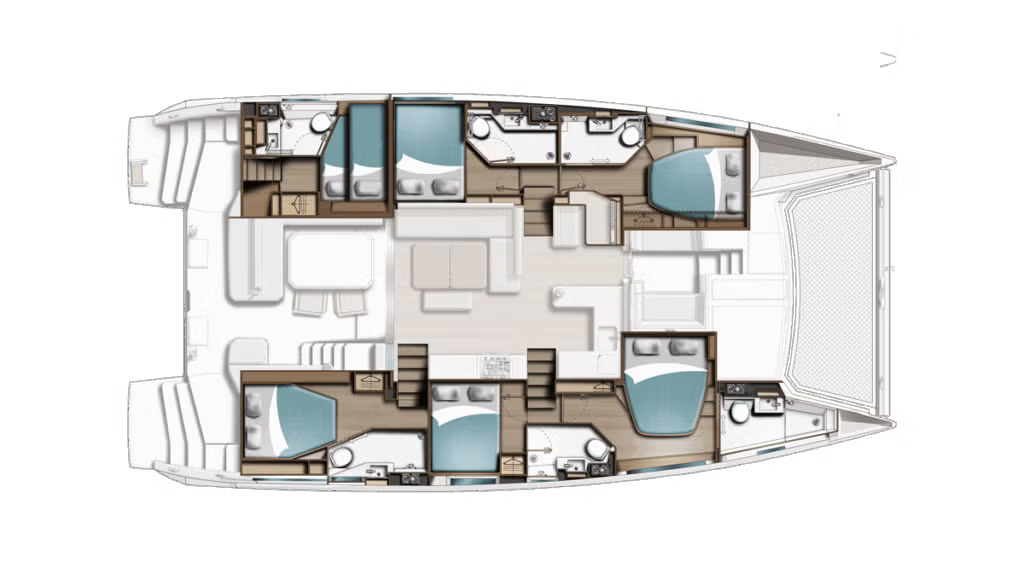 Alquiler de Catamarán, con o sin patrón Leopard Catamarans / Robertson & Caine Furnari