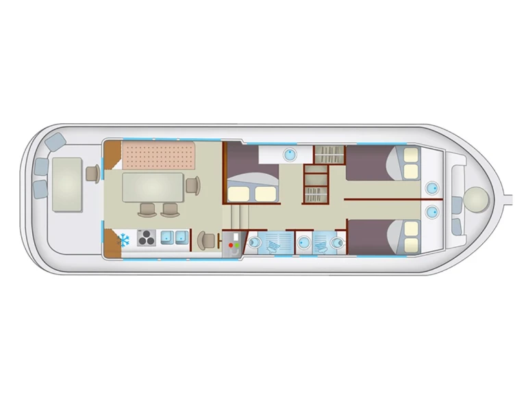 Alquiler Casa flotante en Lutzelbourg - Pénichette Pénichette 1260 R