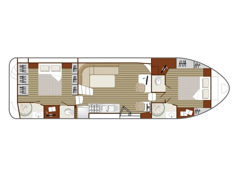 Alquiler de barcos Le Somail barato de Nicols Confort 1350 B 
