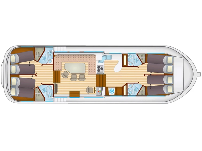 Alquiler de Casa flotante, con o sin patrón Pénichette Lattes