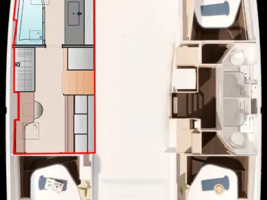 Alquiler de Fountaine Pajot Fountaine Pajot FP 44 Maestro - 3 + 2 cab. en Nassau