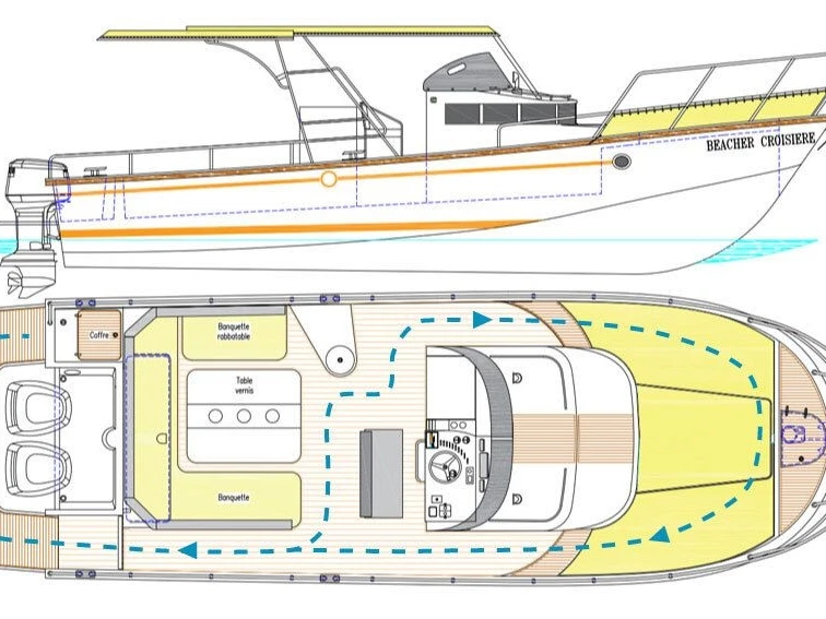 Alquiler de Lancha, con o sin patrón Beacher Arcachon
