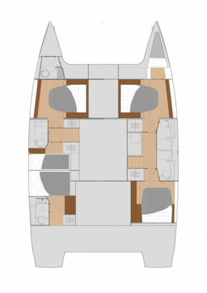 Alquiler Catamarán Fountaine Pajot con o sin  título de navegación
