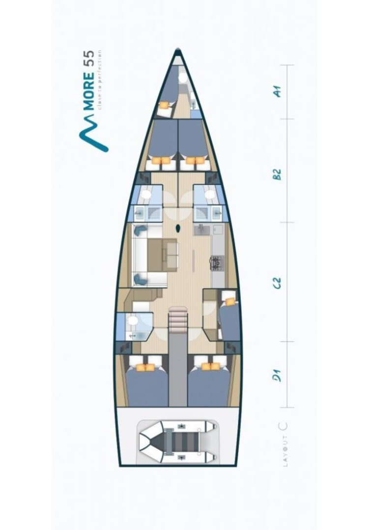Velero para alquilar Kaštela al mejor precio