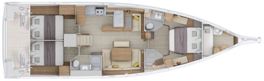 Alquiler de barcos Split barato de Oceanis 52 - 3 cab.