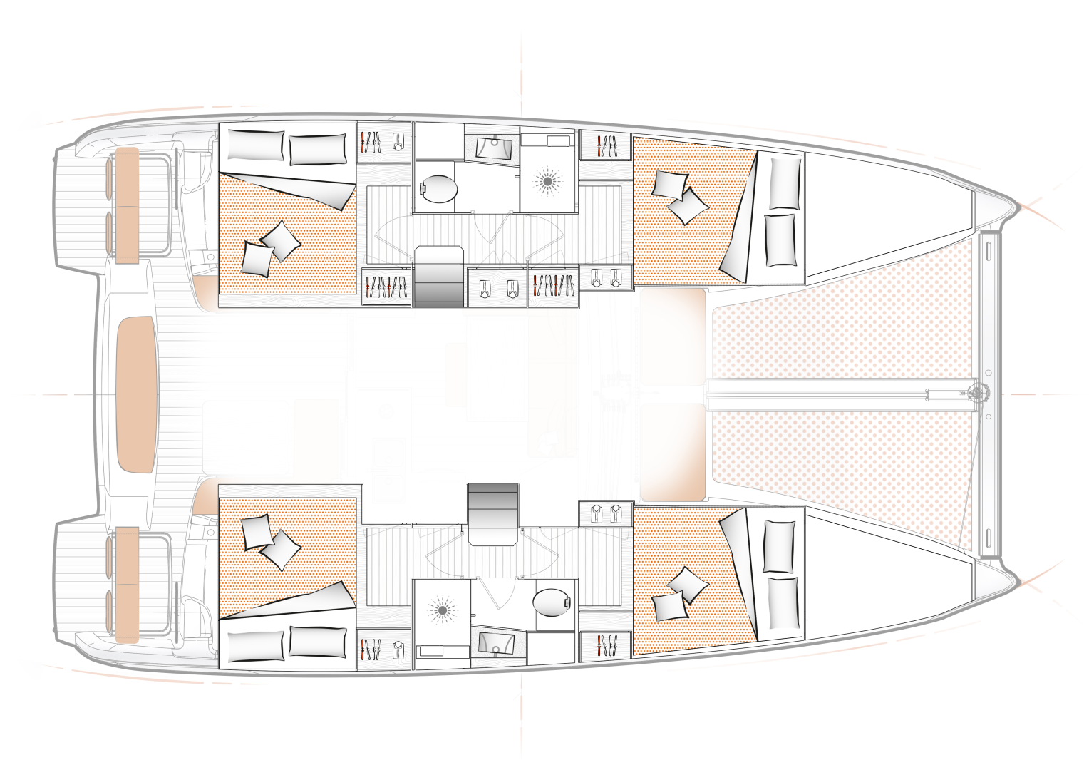 Alquiler Catamarán Bénéteau con o sin  título de navegación