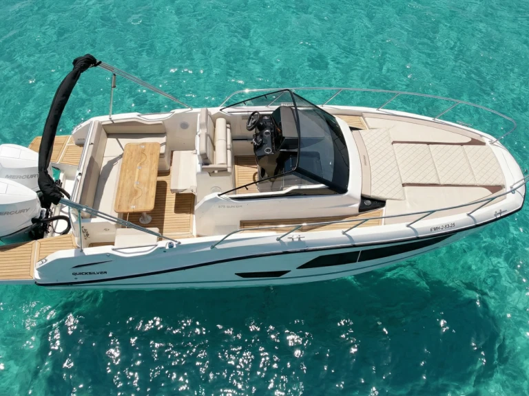 Alquiler Lancha Quicksilver con o sin  título de navegación