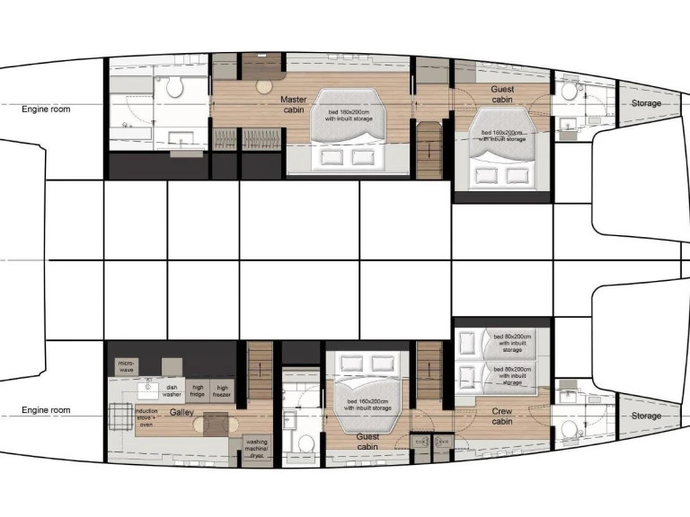 Alquiler Catamarán Sunreef con o sin  título de navegación