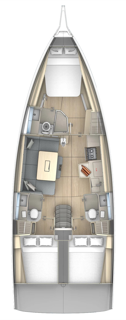Alquiler de barcos Trogir barato de Dufour 41