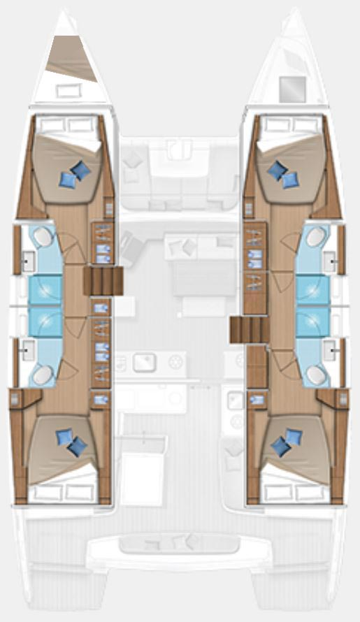 Alquiler de embarcaciones Lagoon Lagoon 46 enDeme of Volos en Samboat