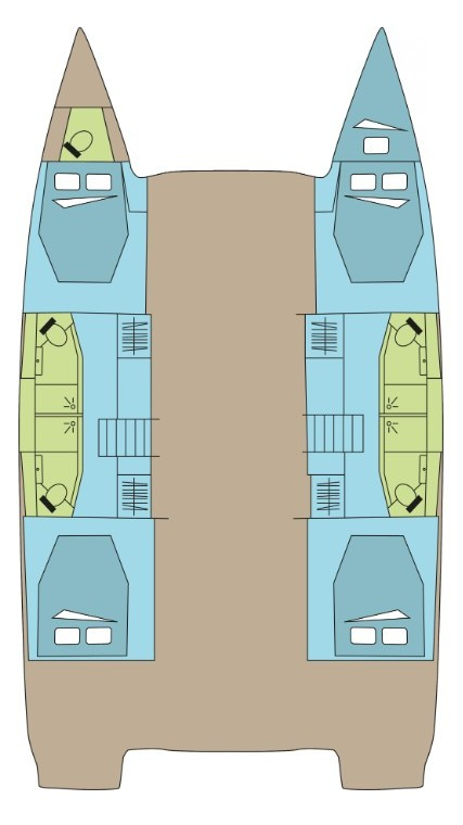 Alquiler de Fountaine Pajot Elba 45 en Komolac