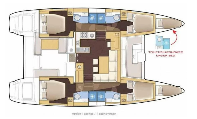 Alquiler Catamarán Lagoon con o sin  título de navegación