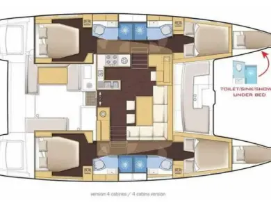 Alquiler Catamarán Lagoon con o sin  título de navegación