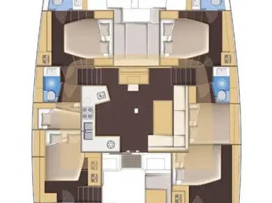 Alquiler de barcos Palma de Mallorca barato de Lagoon 52 F