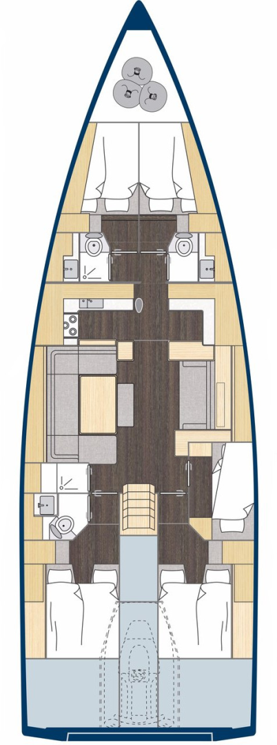 Alquiler de barcos Kaštela barato de Bavaria C57 Holiday