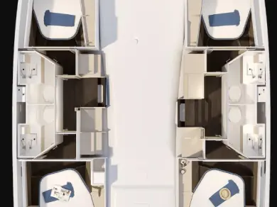 Alquiler de Fountaine Pajot Fountaine Pajot FP 41 Quatuor 4 en Lávrio