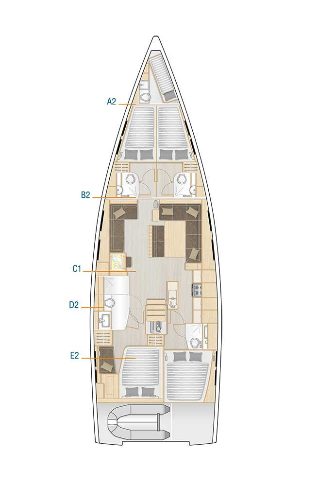 Alquiler de embarcaciones Hanse Hanse 548 enLefkáda en Samboat