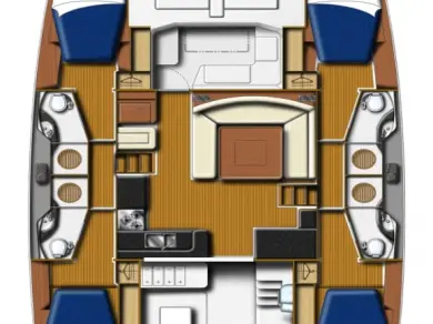 Alquiler de embarcaciones Leopard Catamarans / Robertson & Caine Leopard 48 - 4 + 1 cab. enLefkáda en Samboat