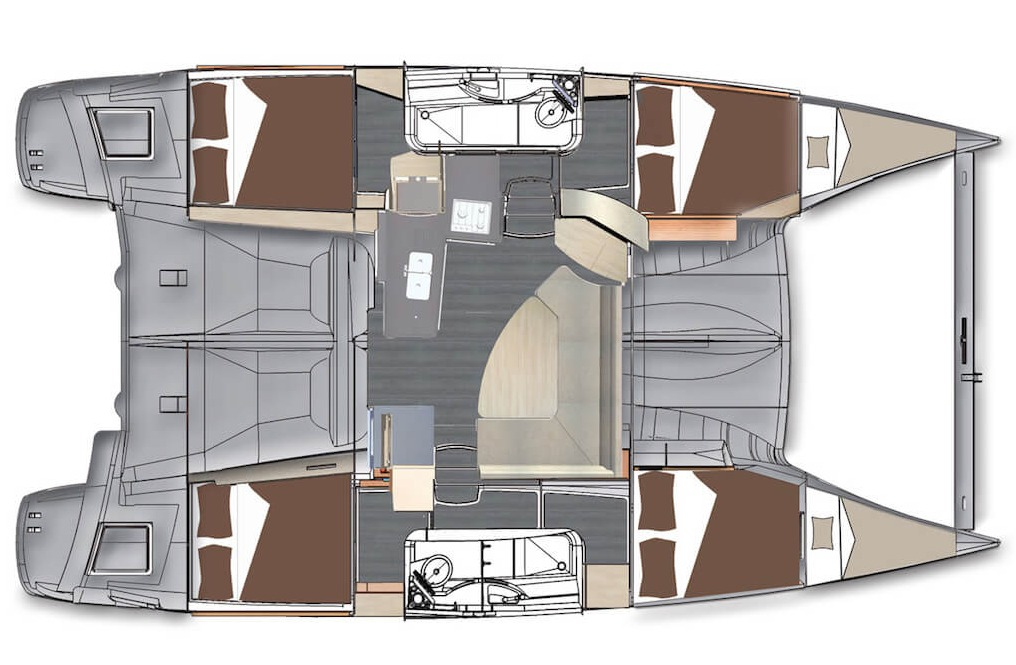Alquiler de embarcaciones Fountaine Pajot Lipari 41 enPunat en Samboat