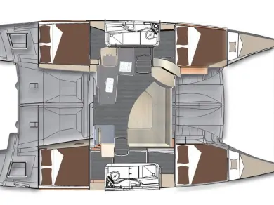 Alquiler de embarcaciones Fountaine Pajot Lipari 41 enPunat en Samboat