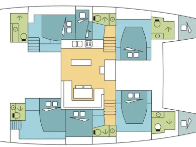 Alquiler de barcos Lefkáda barato de Lagoon 52 F