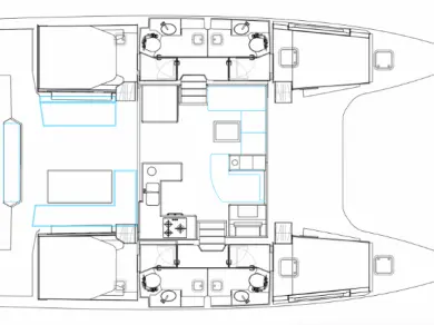 Alquiler Lancha en Lefkáda - Bavaria Nautitech 47 Power - 4 + 2 cab.