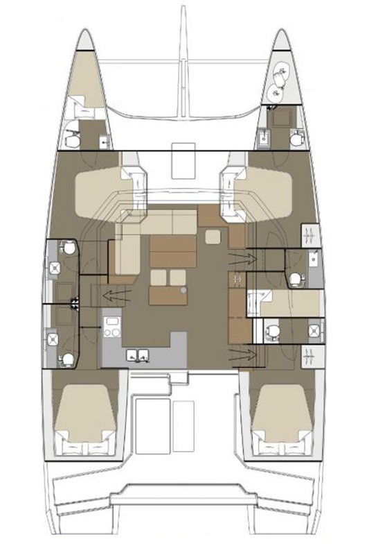 Alquiler Catamarán en Primošten - Dufour Dufour Catamarans 48 Sail