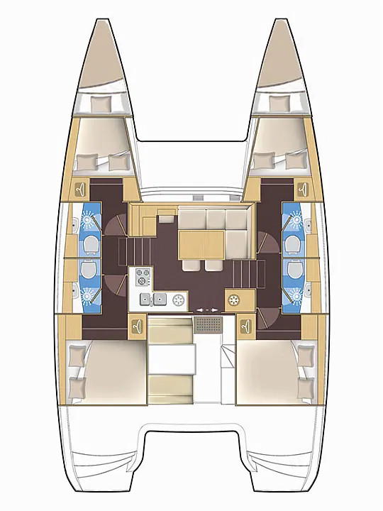 Alquiler de embarcaciones Lagoon Lagoon 39 enPunat en Samboat