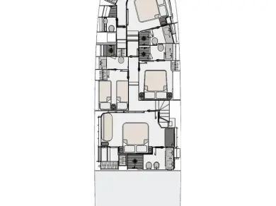 Alquiler de embarcaciones Azimut Azimut 78 Fly - 4 + 1 cab. enPodstrana en Samboat