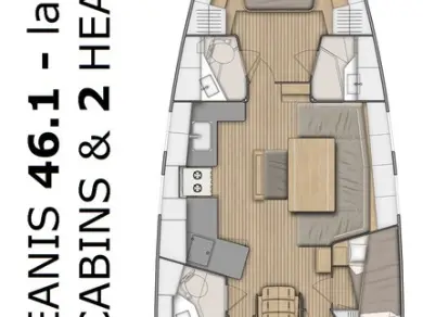 Bénéteau Oceanis 46.1 de alquiler a Split