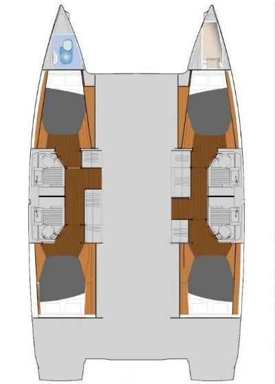 Alquiler Catamarán Fountaine Pajot con o sin  título de navegación
