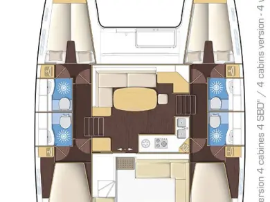 Alquiler Catamarán Lagoon con o sin  título de navegación
