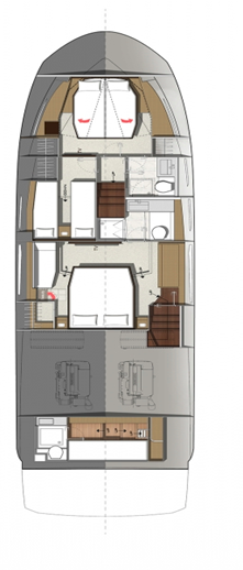 Alquiler de embarcaciones Jeanneau Prestige 520 Flybridge - 3 + 1 cab. enSplit en Samboat