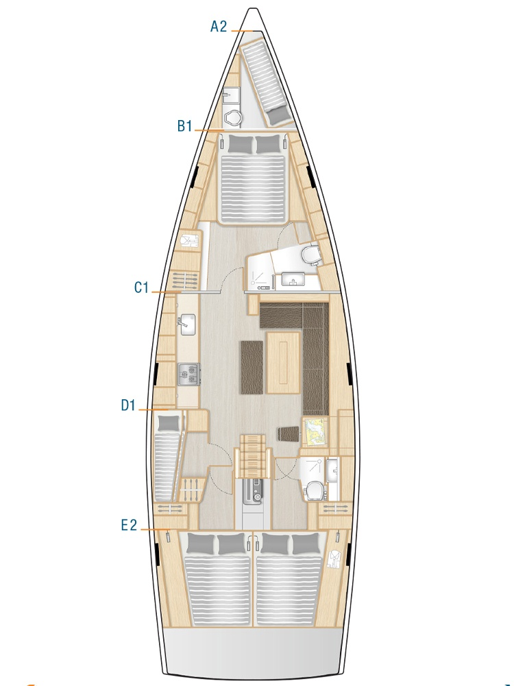 Hanse Hanse 508 de alquiler a Seget Donji